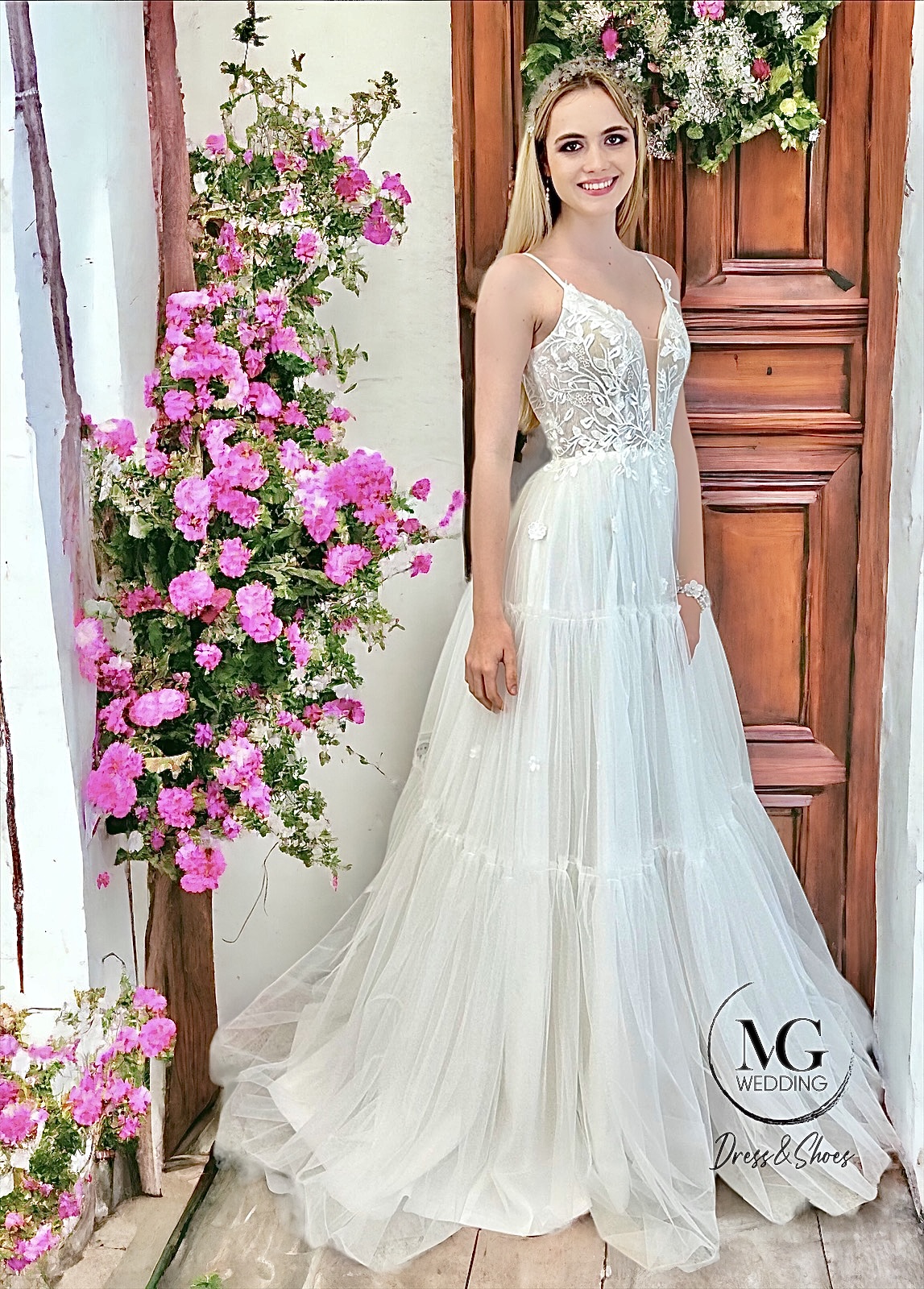 Doll, Boho Tüll Menyasszonyi Ruha - Image 2