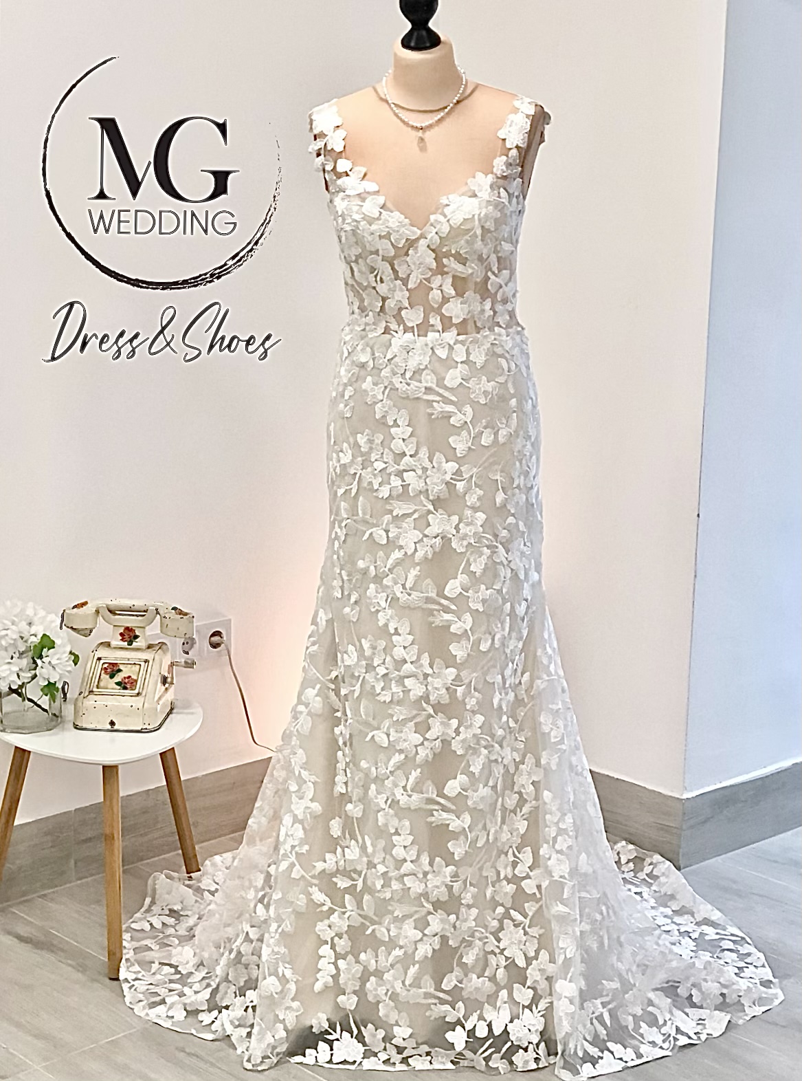 Torina Fél-sellő Menyasszonyi Ruha - Image 8