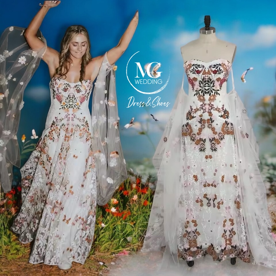 Zara Fél-Sellő Menyasszonyi Ruha - Image 2