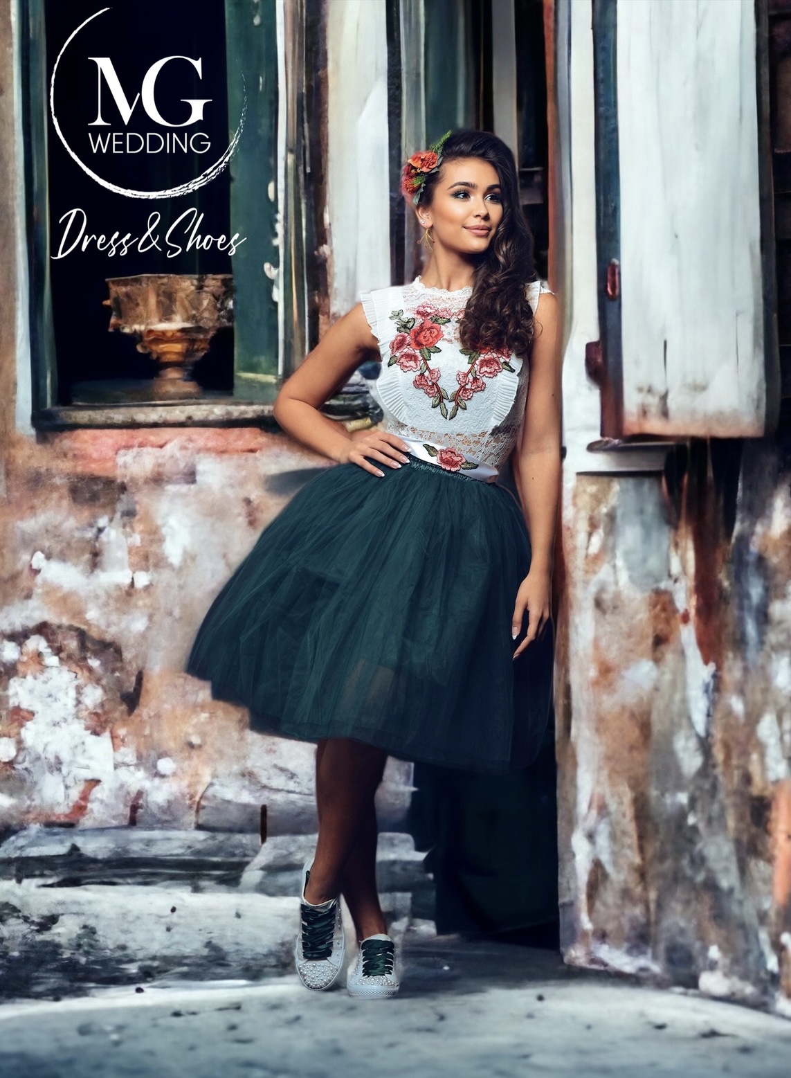 3 részes gépi hímzett - Emma Heart