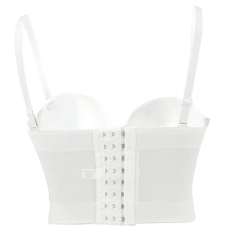 Fehér tüll , Piros rózsás Menyecskeruha - Image 2