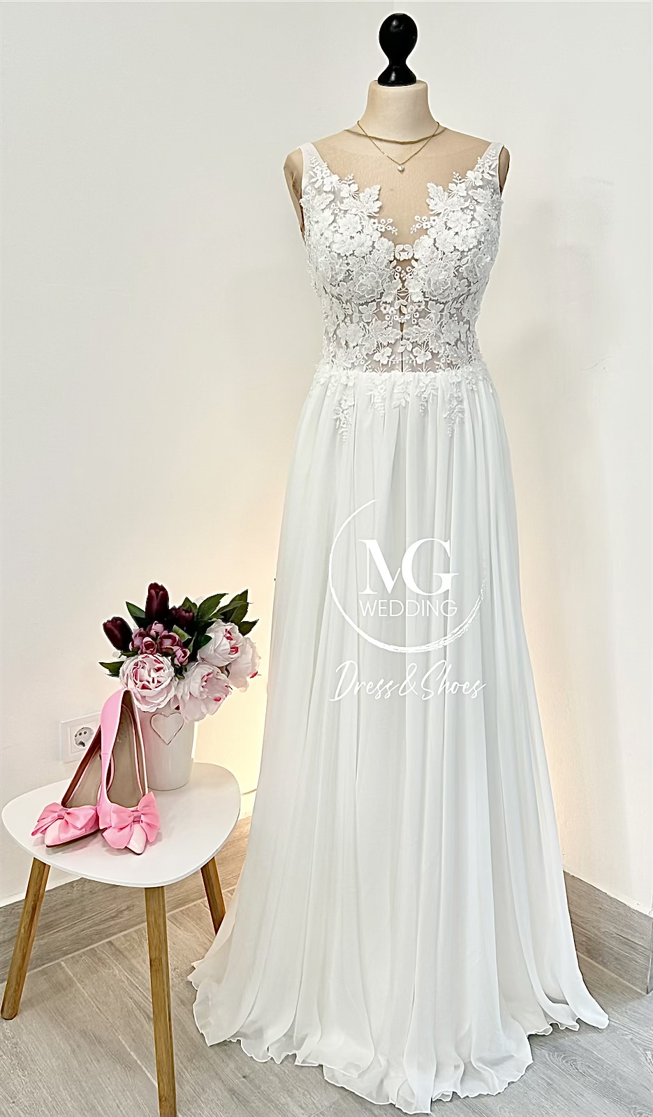 Klaudia Sifon, fűzős Menyasszonyi ruha