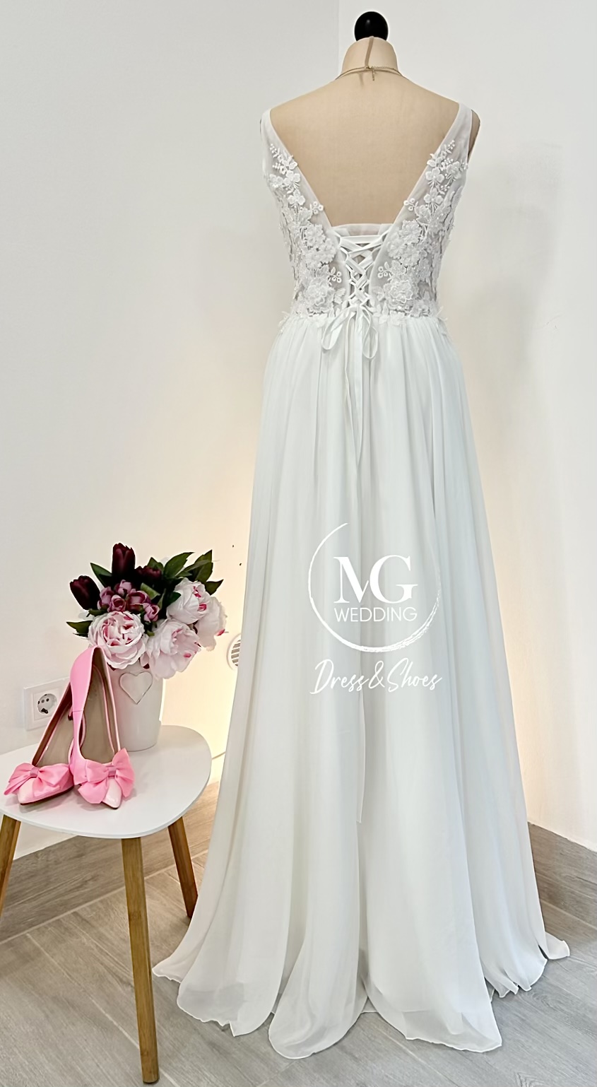 Klaudia Sifon, fűzős Menyasszonyi ruha - Image 2