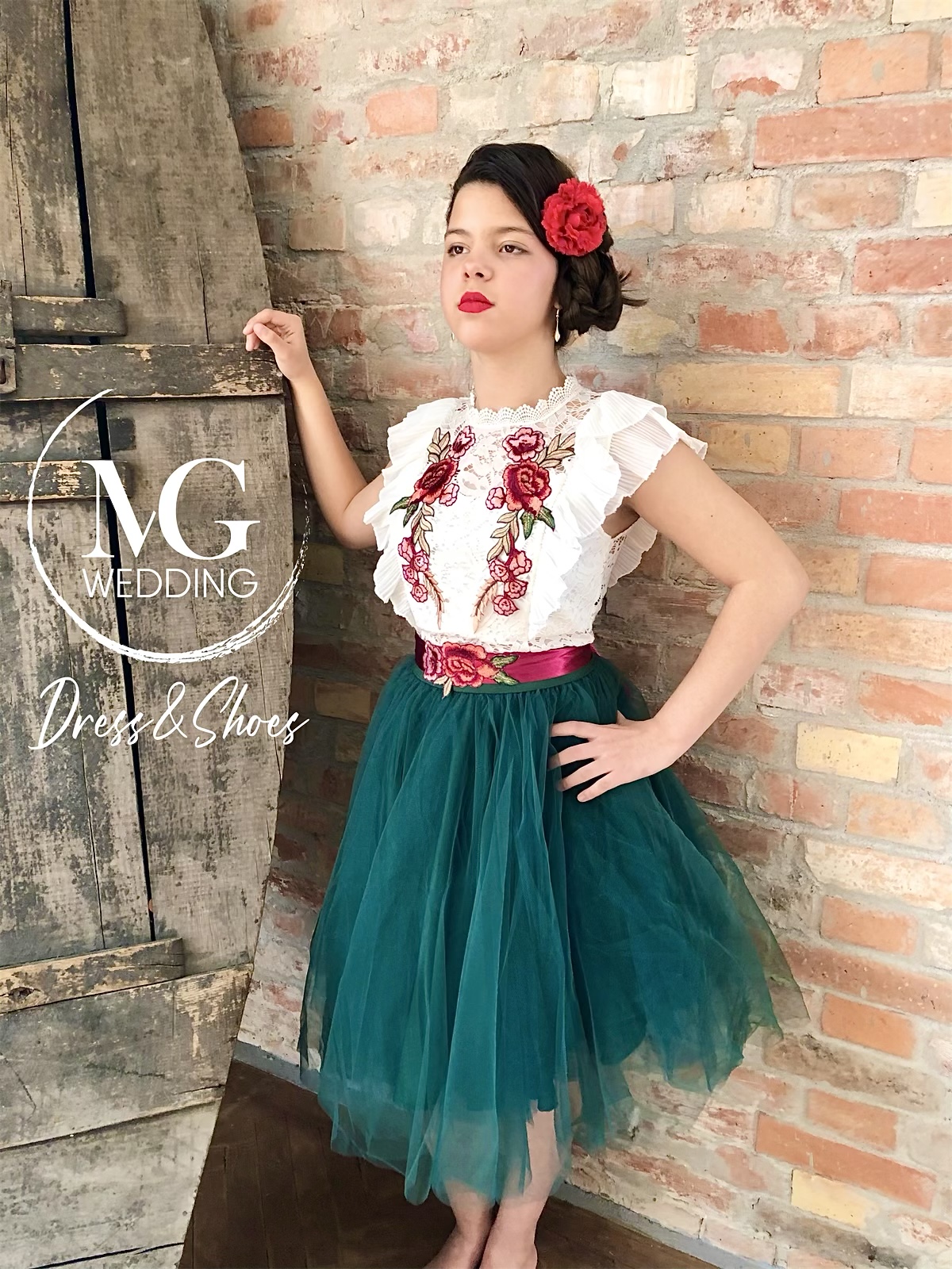 3 részes gépi hímzett - Emma Rose