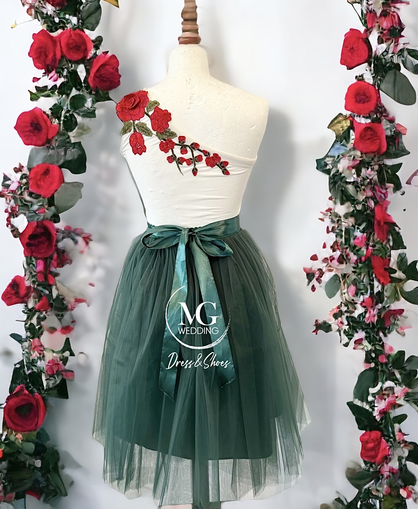 3 részes félvállas menyecskeruha szett - Image 5