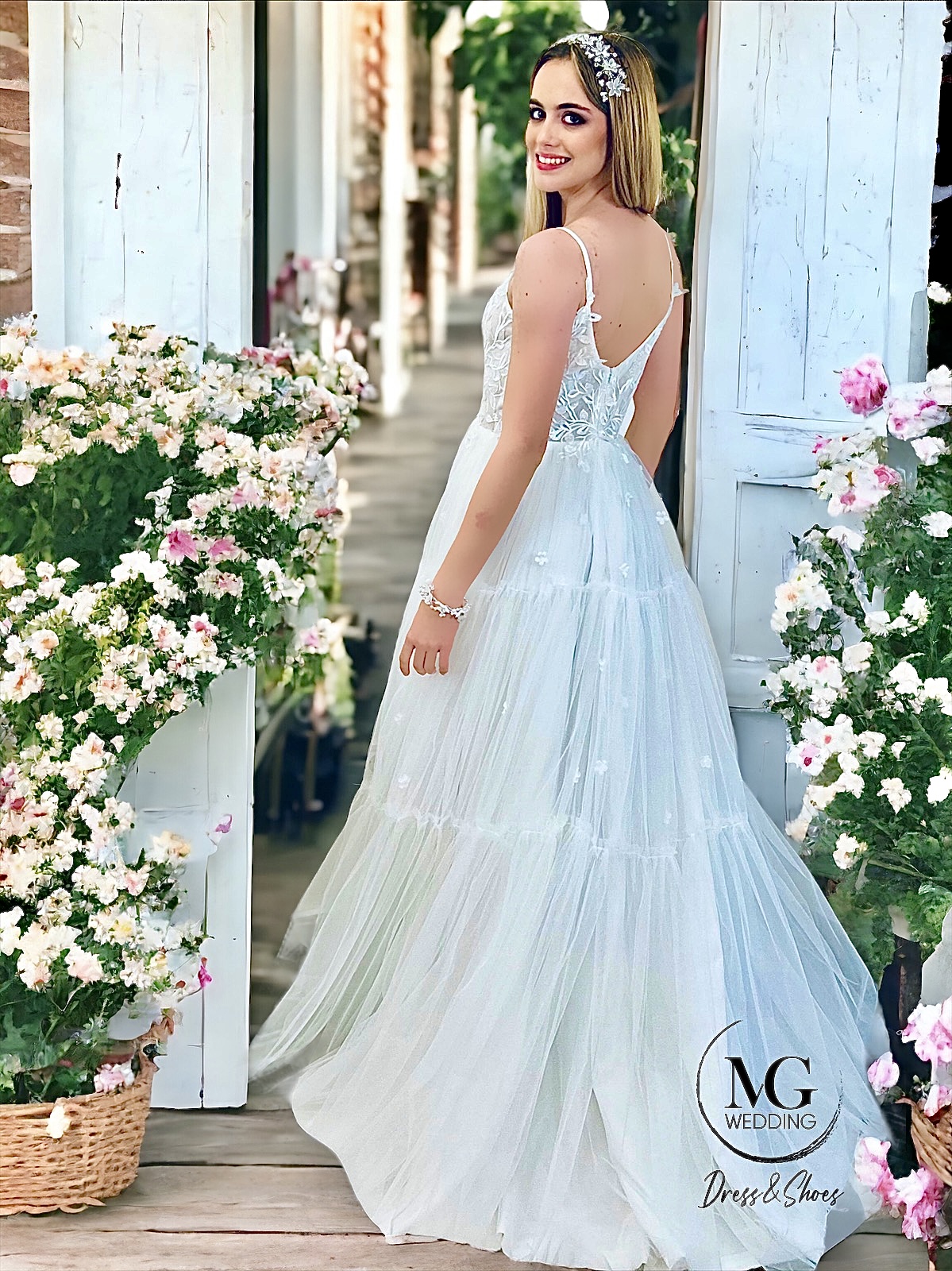 Doll, Boho Tüll Menyasszonyi Ruha - Image 6